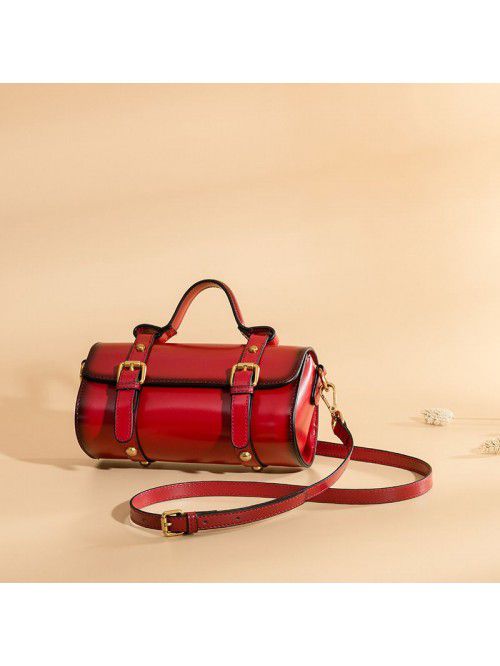 new Crossbody Bag cowhide retro shoulder bag trend...