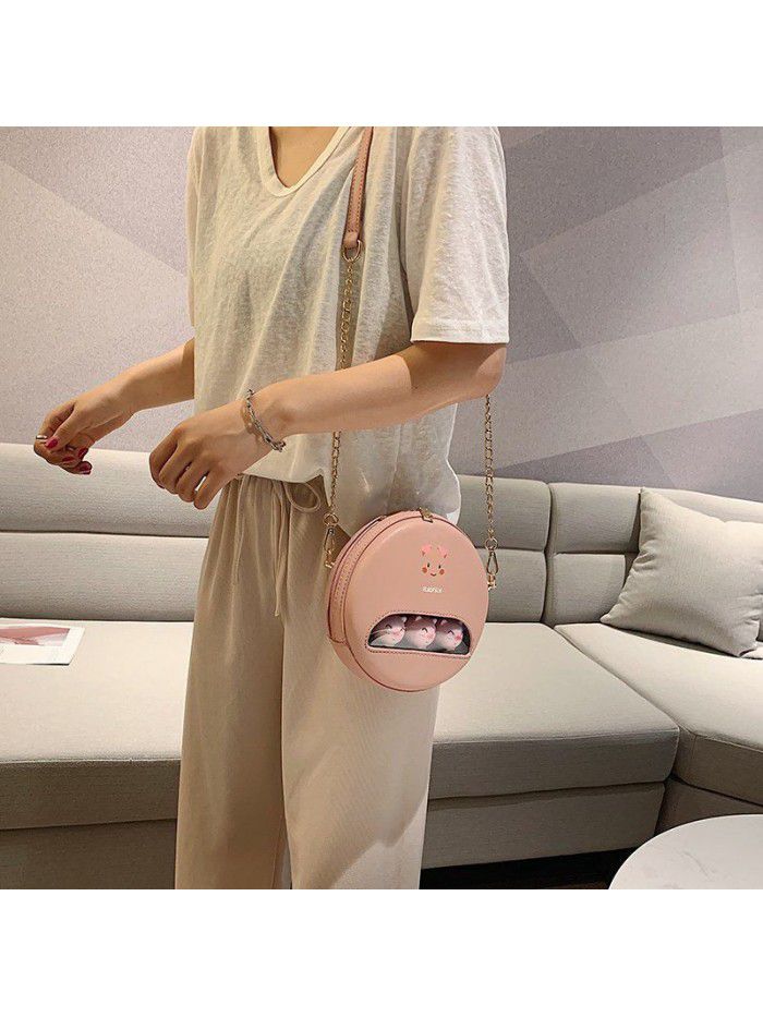 Summer cartoon bag female 2021 new Korean cute girl shoulder bag fashion casual messenger bag