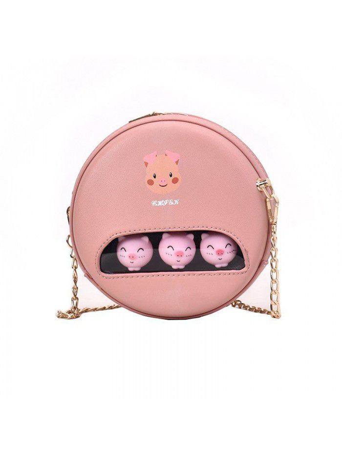 Summer cartoon bag female 2021 new Korean cute girl shoulder bag fashion casual messenger bag