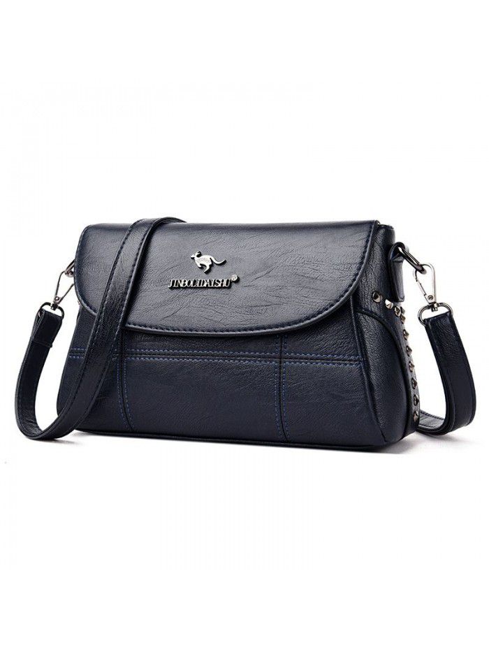 Single shoulder bag Crossbody Bag women 2021 new fashion Korean middle aged mother bag leisure Women's soft leather bag wholesale