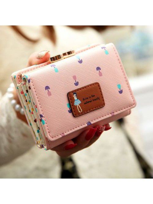 Special price folding women's wallet short Japanes...