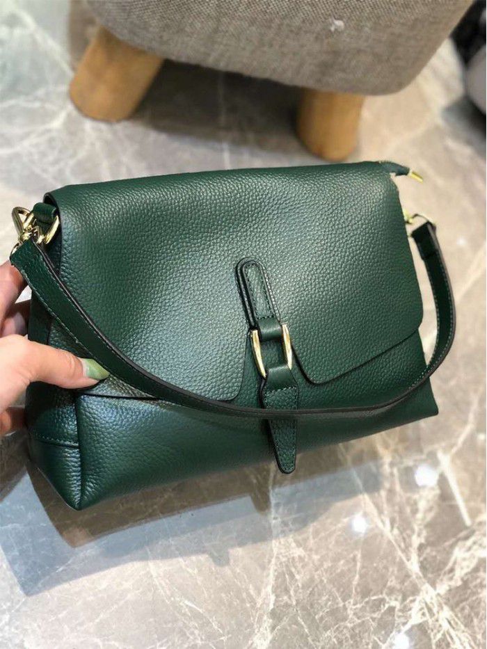 Women's small bag women's new 2021 cowhide women's bag fashion soft leather bag leisure fashion single shoulder bag 8817