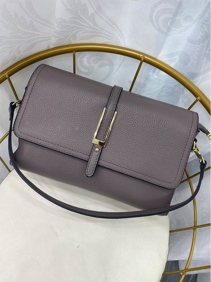 Head leather fashionable small square bag women 2021 new leather messenger bag women's bag leisure 8805