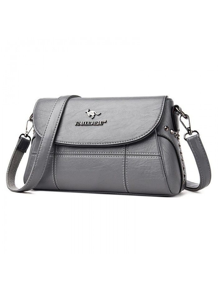 Single shoulder bag Crossbody Bag women 2021 new fashion Korean middle aged mother bag leisure Women's soft leather bag wholesale