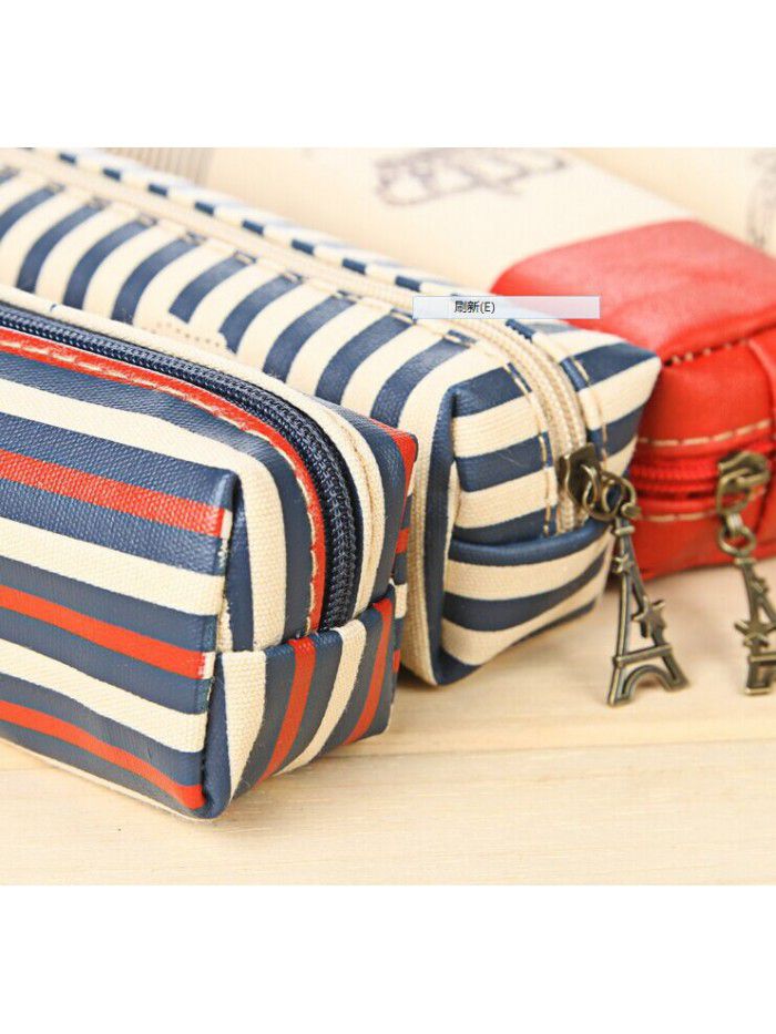 Crown series pencil case South Korea creative students multi-functional stationery canvas pencil case wholesale