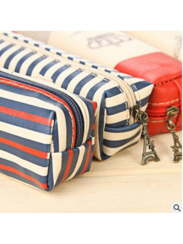 Crown series pencil case South Korea creative students multi-functional stationery canvas pencil case wholesale