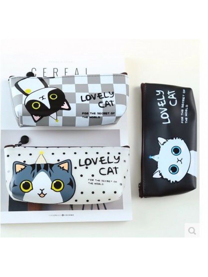 Lovely cat Princess Korean pencil bag student pencil bag waterproof stationery storage bag creative stationery box