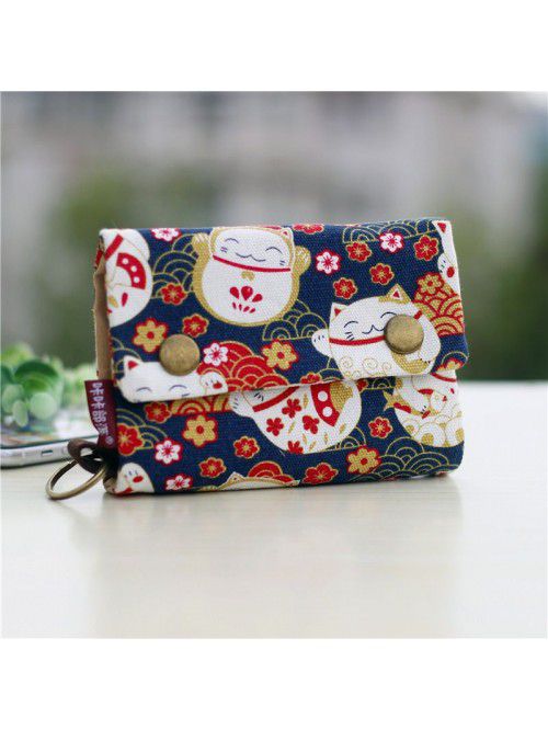 Kaka tribe Korean canvas men's and women's wallets...