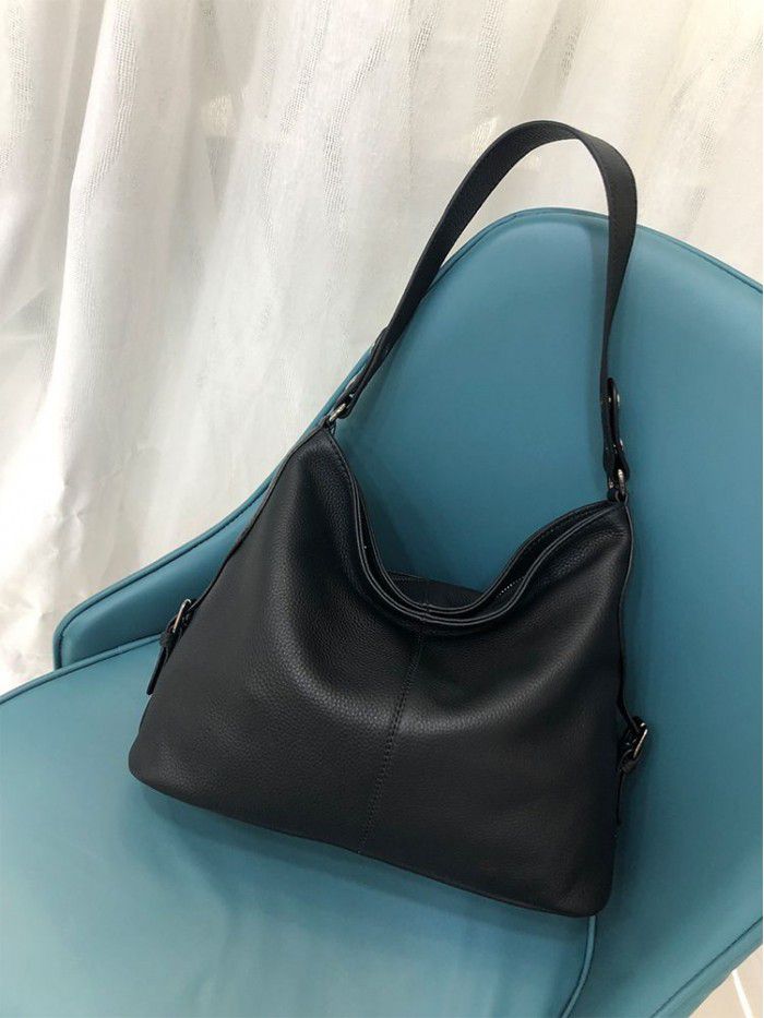 Cross border women's bag 2021 new Euro American style fashion shoulder bag leather tote bag head layer cowhide messenger bag 5560