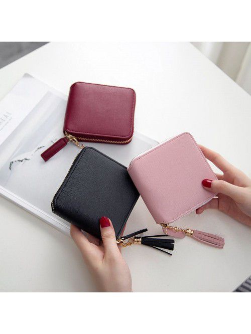 Cross border popular Japanese women's short wallet...