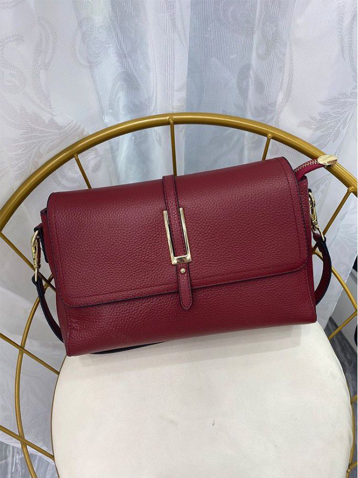 Head leather fashionable small square bag women 2021 new leather messenger bag women's bag leisure 8805