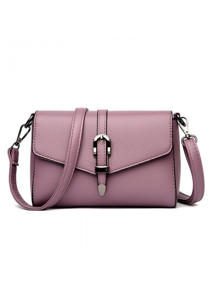 Small bag female 2021 spring and summer new style messenger bag Korean version simple middle-aged female bag mother bag fashion soft leather bag