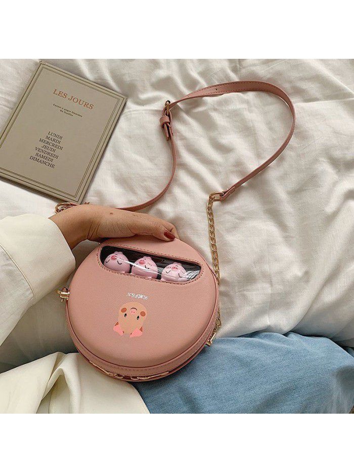 Summer cartoon bag female 2021 new Korean cute girl shoulder bag fashion casual messenger bag