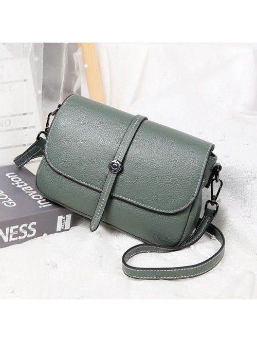 Leather women's bag 2021 new fashion messenger bag...