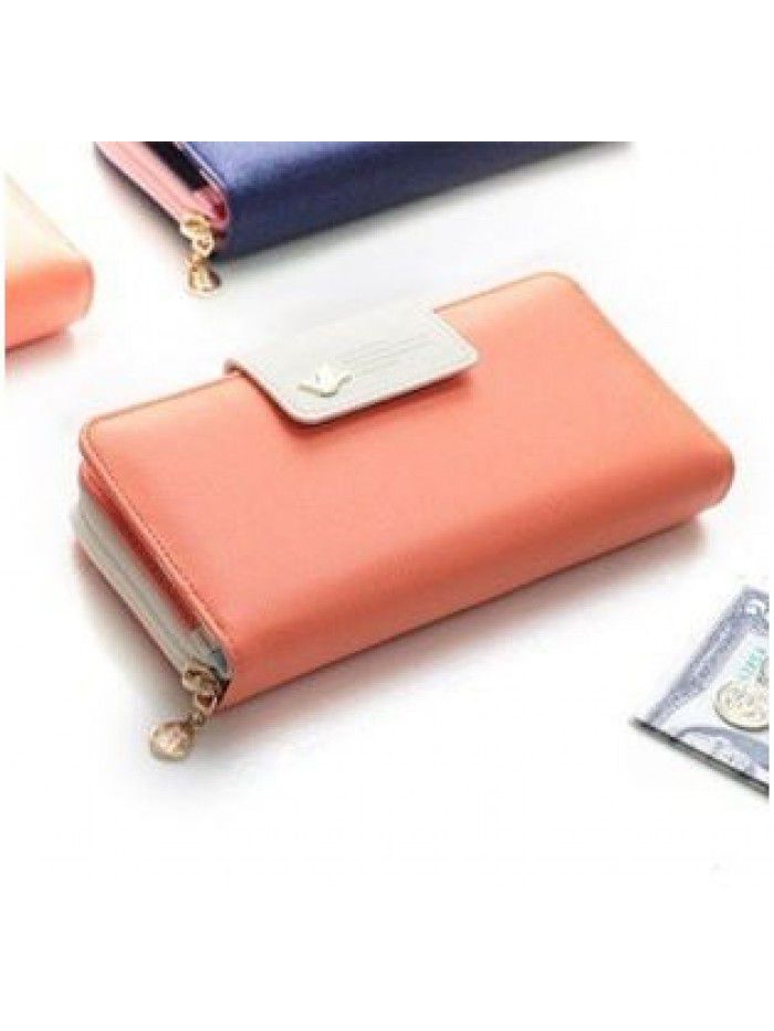 Hot cross border new wallet flying bird buckle Long Wallet Korean high capacity mobile phone bag lady's hand bag