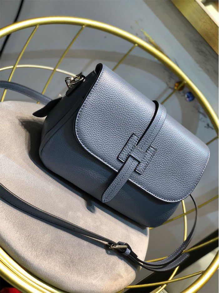 Korean top leather bag women's 2021 new leather bag simple and versatile One Shoulder Messenger Bag 8838