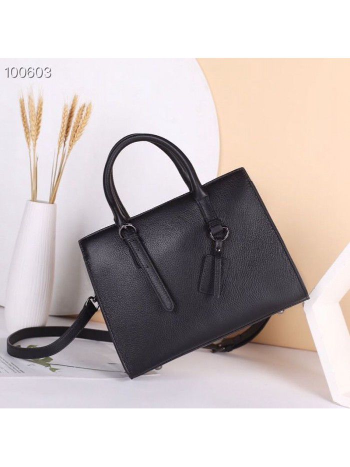 European and American style litchi pattern leather women's bag 2021 new leather handbag fashion trend One Shoulder Messenger Bag 8159