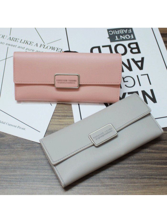 Women's wallet long 30% discount multi Card Wallet Korean retro fashion student wallet card bag fashion factory direct sales